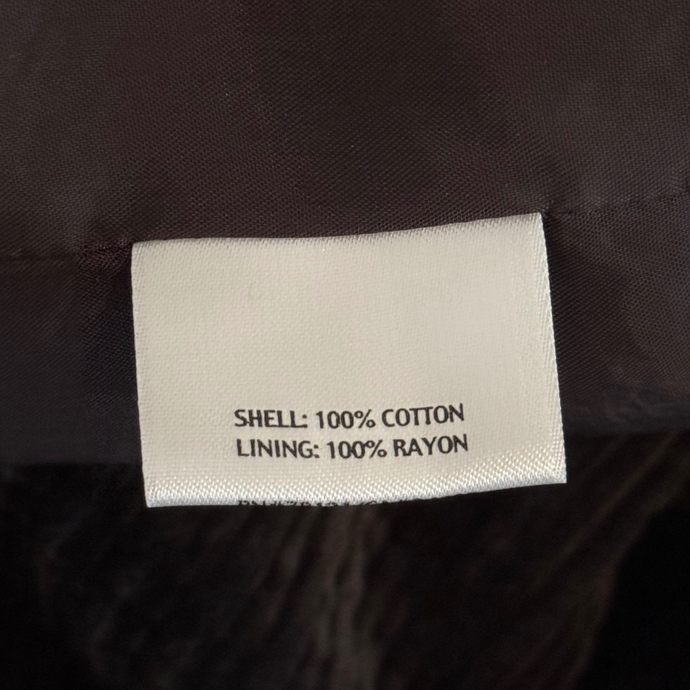 Eileen Fisher Woman Brown Corduroy Hooded Jacket Women's Size 1X - Picture 8 of 9